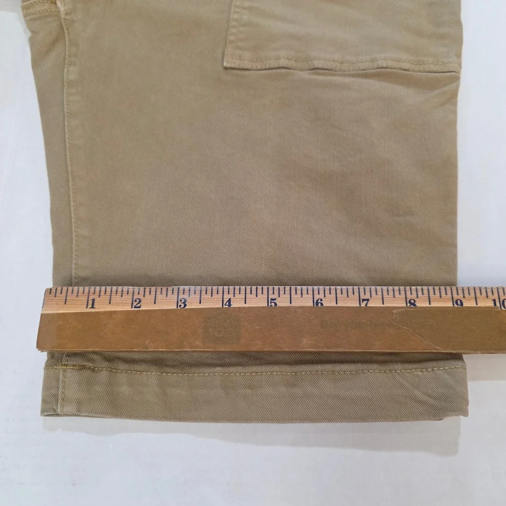 True Religion Patch Pkt Shorts Mens 32 Tan Khaki Flap Pocket Utility Cargo